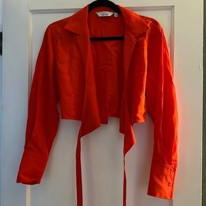 & other stories red cropped top